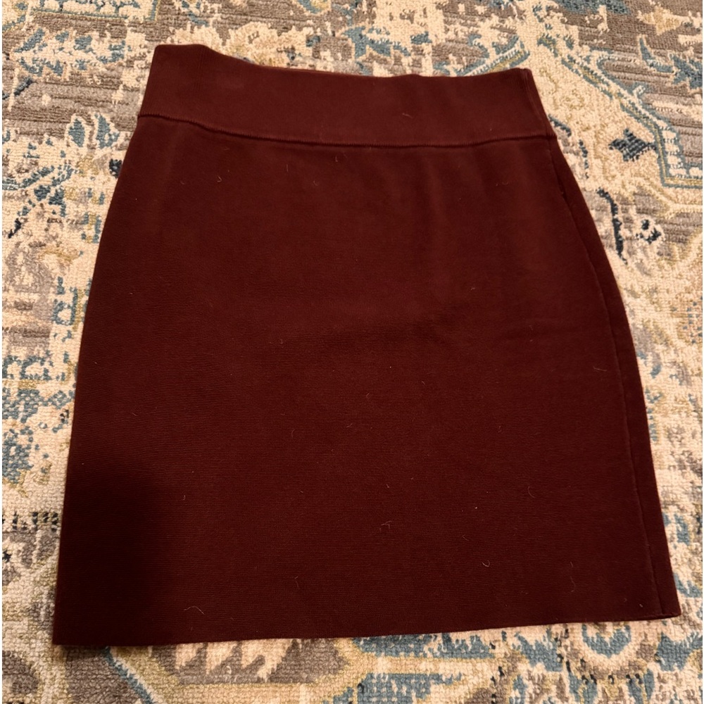 Burgundy Express Sweater Skirt size Medium